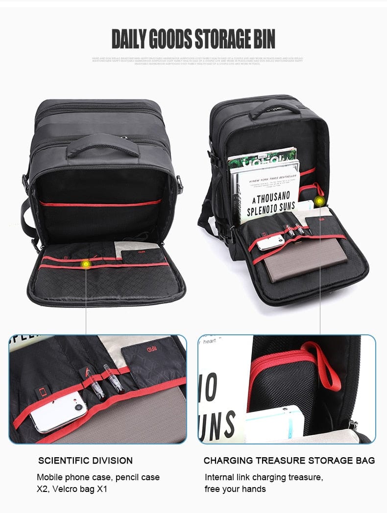 Multifunctional Smart Laptop Suitcase Backpack BackPacks