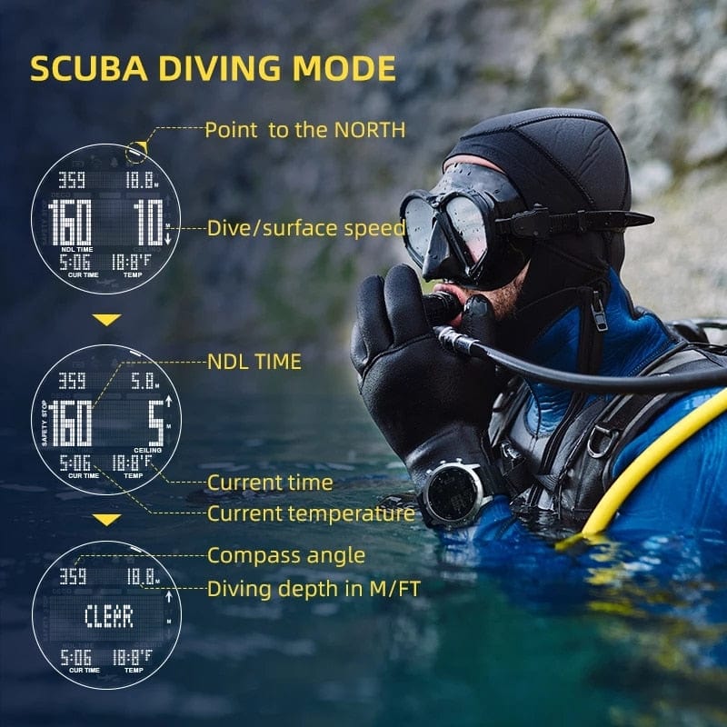 NORTH EDGE Scuba Diving Computer Watch Watchs