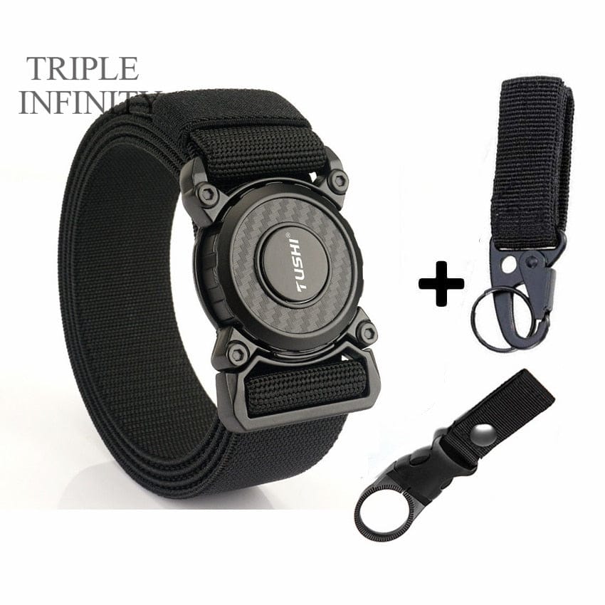 New Rotary Quick Release Metal Buckle Belts tacticle clothing