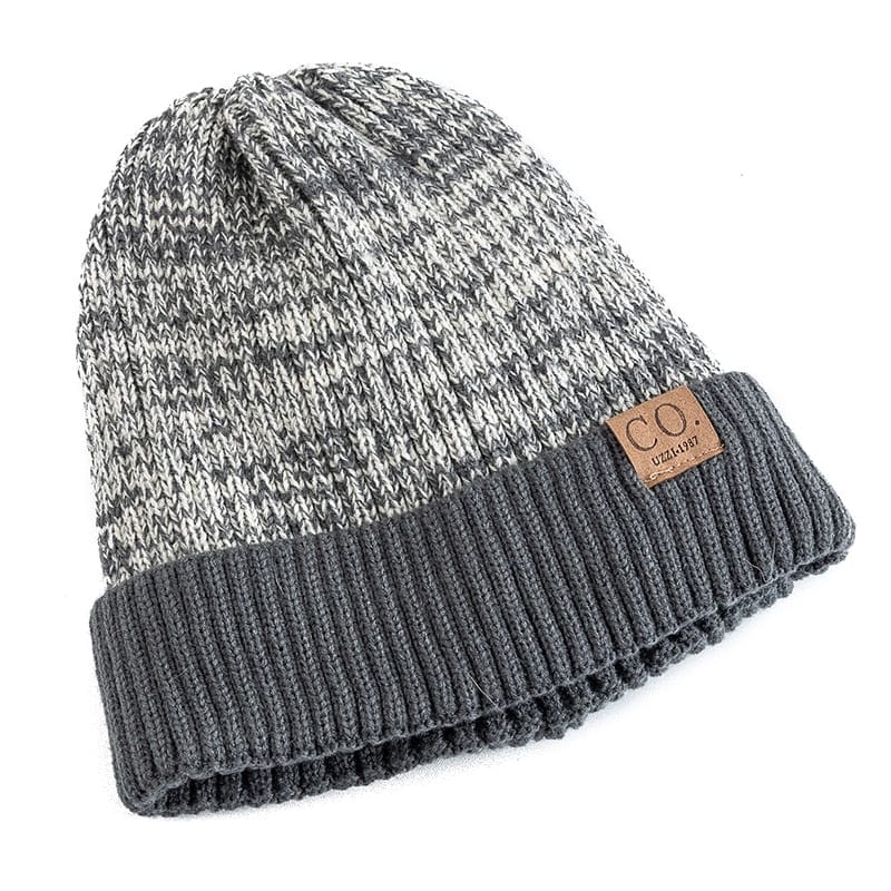New Unisex Two-Tone Winter Beanie Thermal & Wool Beanies