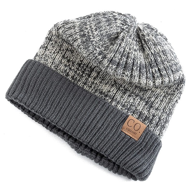 New Unisex Two-Tone Winter Beanie Thermal & Wool Beanies