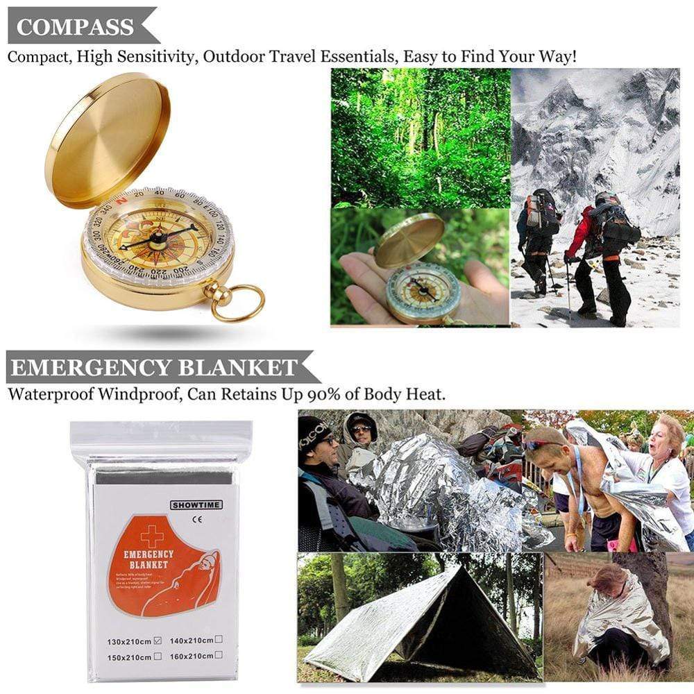 Outdoor SOS Survival Kit 13 in 1 survival