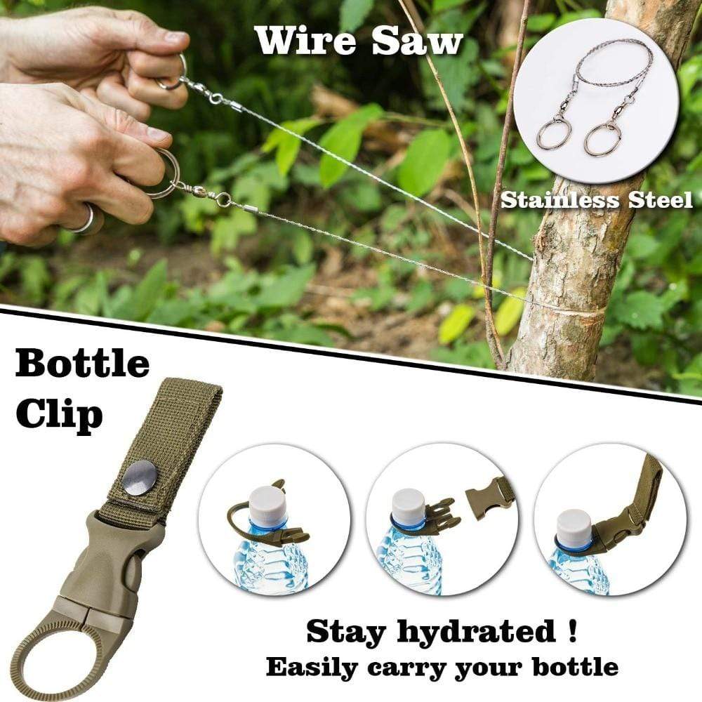 Outdoor Survival Emergency Aid Kits 10 in 1 survival