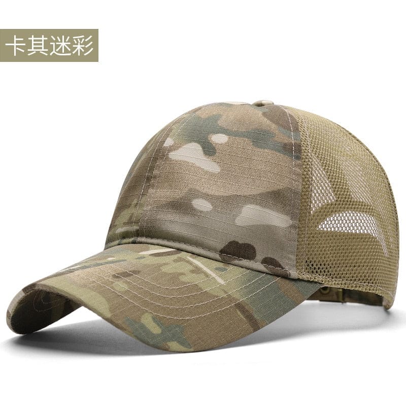 Outdoors light & thin Camo vented Caps tactical caps