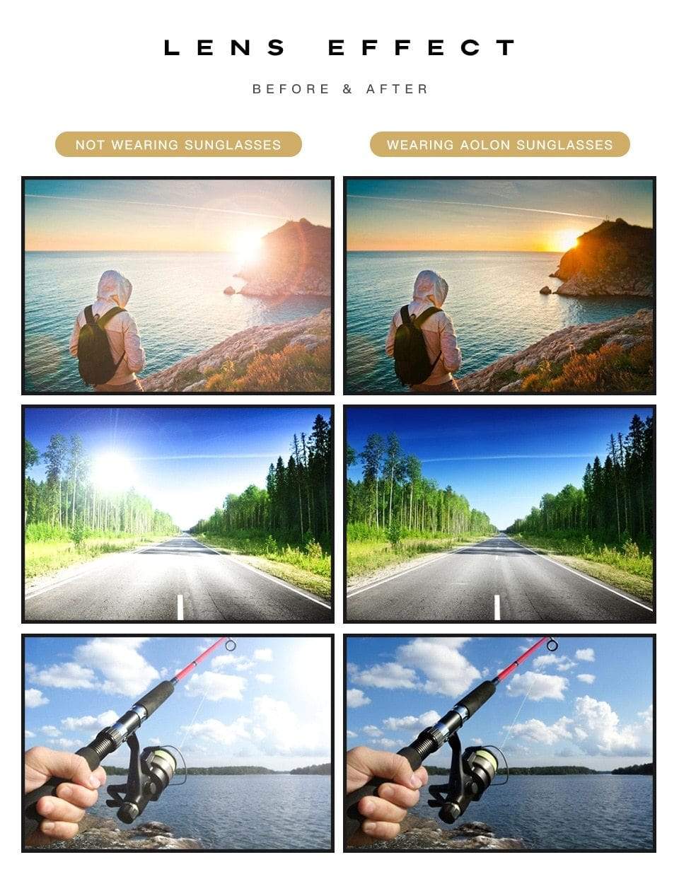 Polarized Sunglasses UV400 Tactical Automotive & Marine
