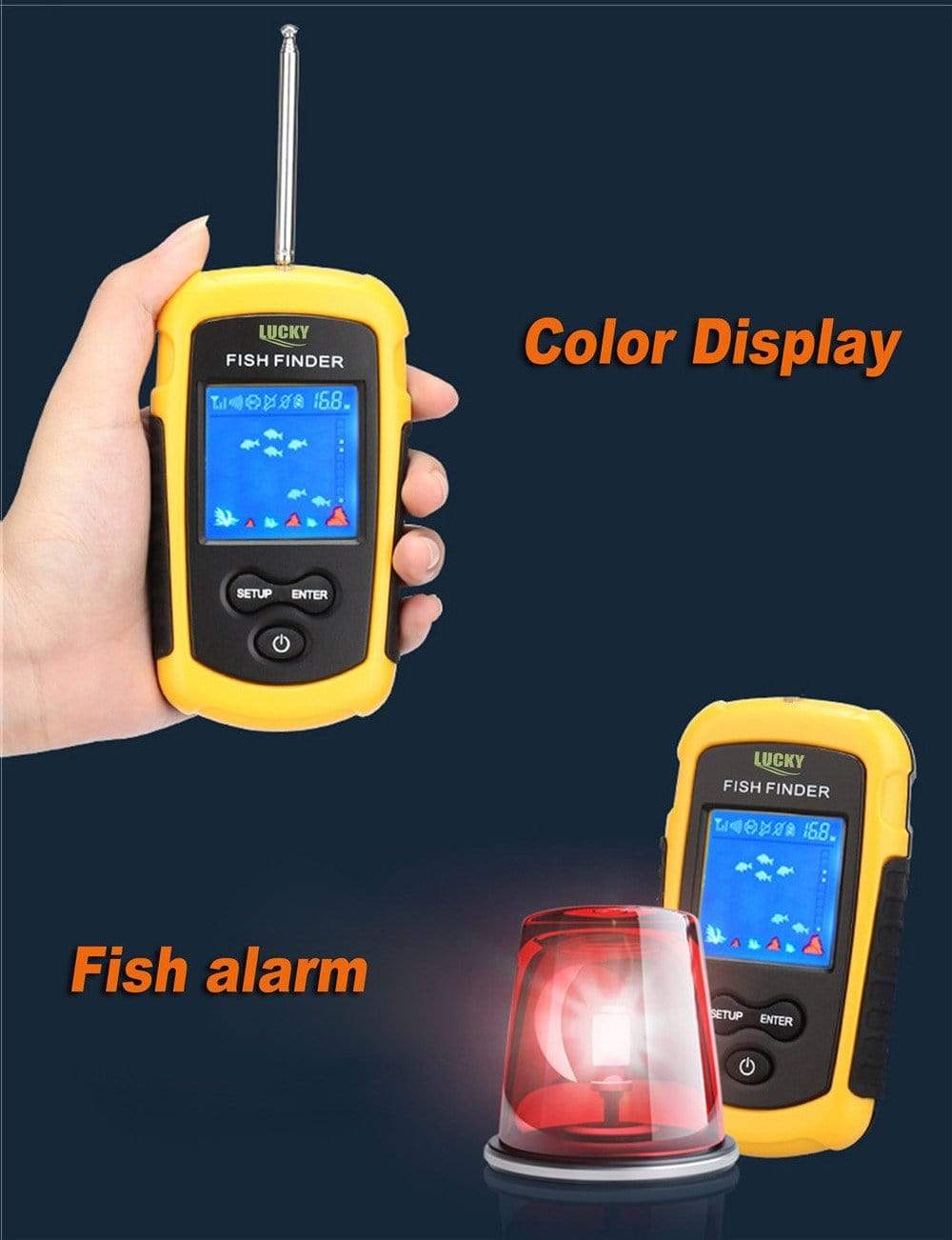 Portable Wireless Fish Finder 120m Range marine