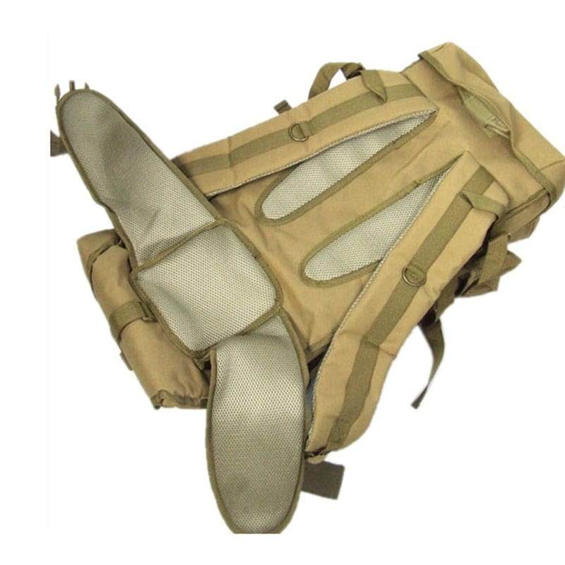Rugged 70L Over Night Rifle Shovel Tool Camping Backpack Rifle Accesories