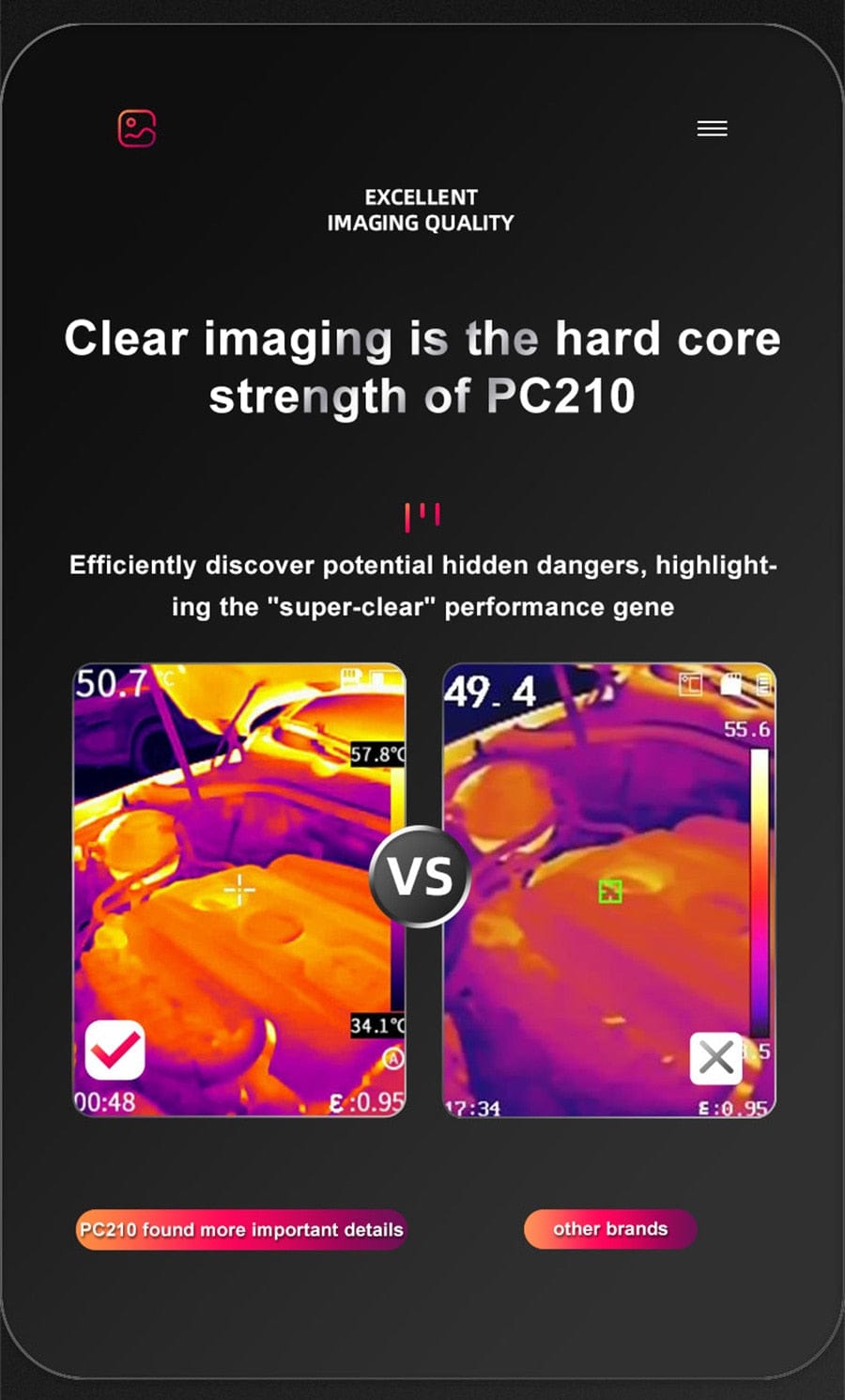 SENSMART PC210 Thermal Camera Infrared Imaging thermal vision