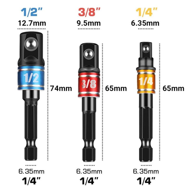Socket Adapter Impact Hex Shank Bit tools