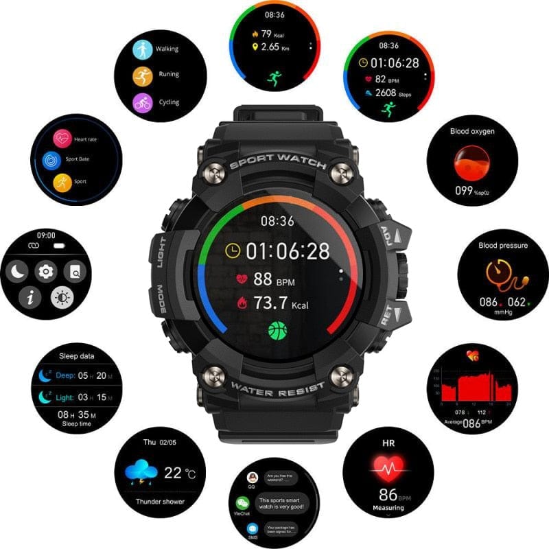 T6 Smart Watch Waterproof iOS Android Watchs
