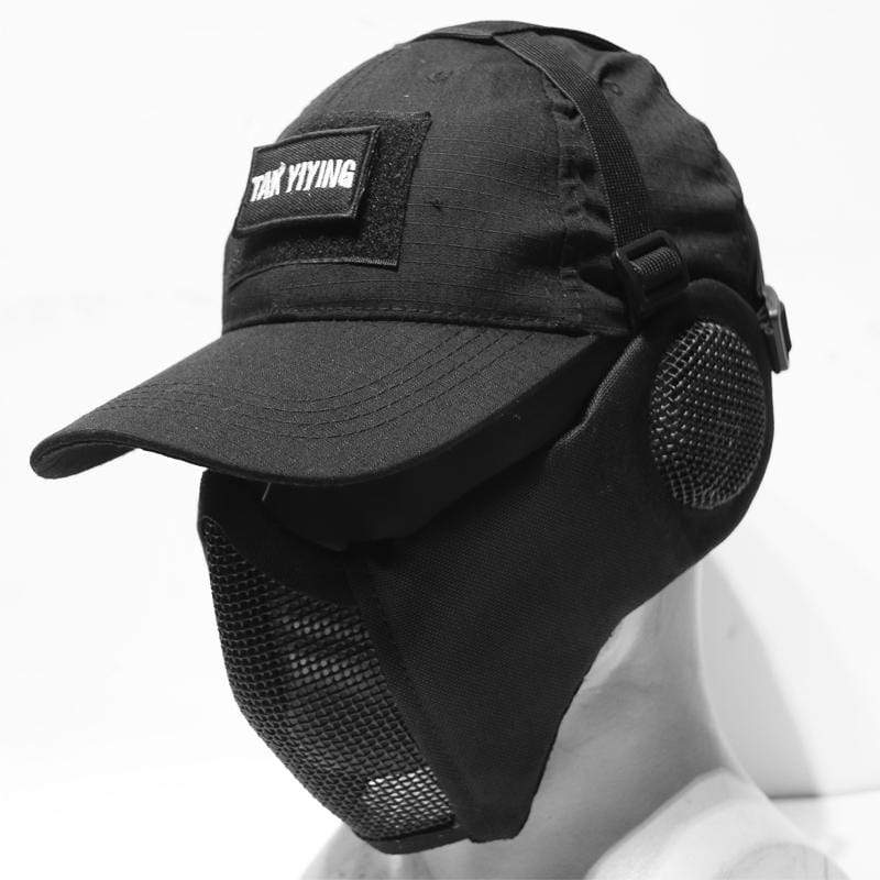 Tactical Foldable Mesh Mask with Cap tactical caps