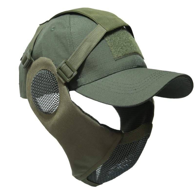 Tactical Foldable Mesh Mask with Cap tactical caps