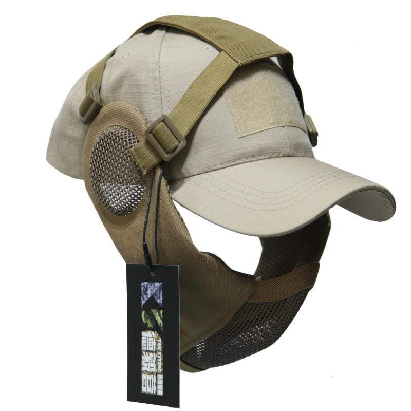 Tactical Foldable Mesh Mask with Cap tactical caps