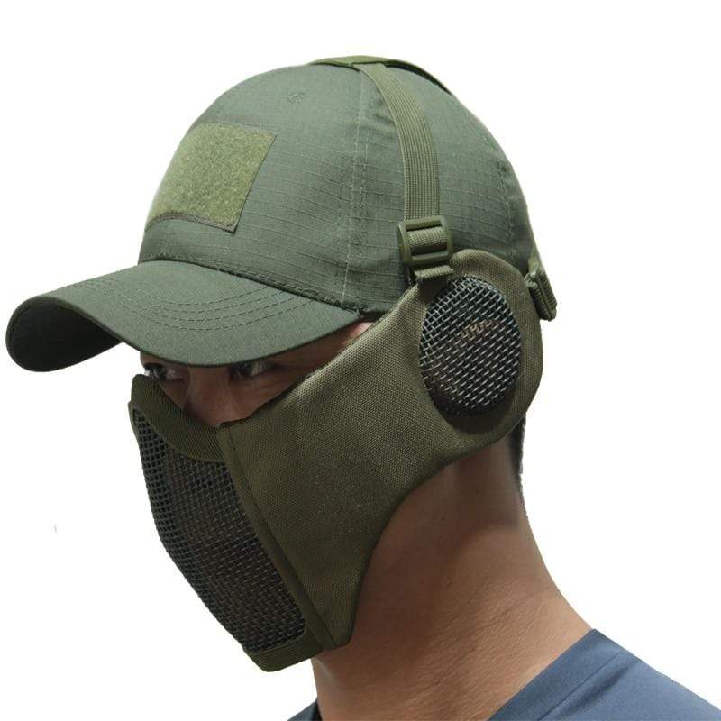 Tactical Foldable Mesh Mask with Cap tactical caps