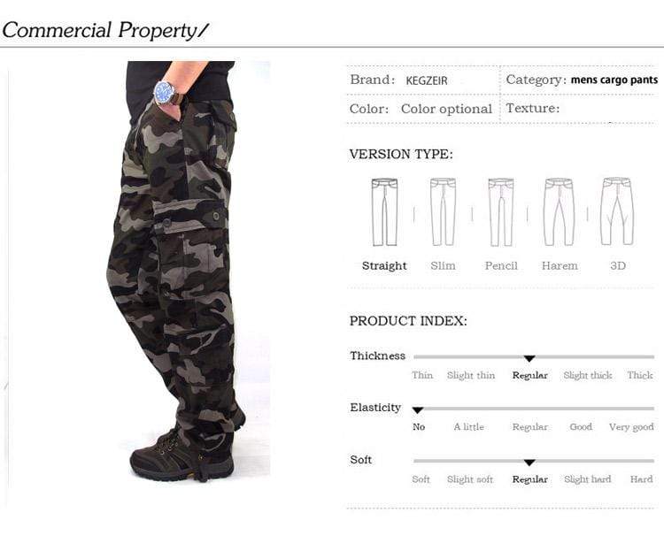 Tactical Rugged Cotton Cargo Pants Cargo Pants