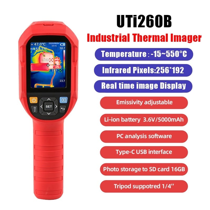 UTi260B Infrared Thermal Imager 256 x192 + Macro Lens thermal vision