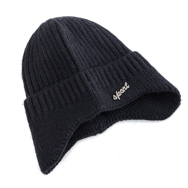 Unisex Winter Wool Beanie with Protectave Earflaps Thermal & Wool Beanies