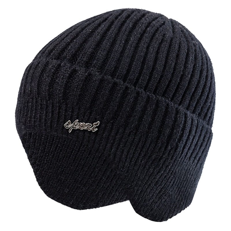 Unisex Winter Wool Beanie with Protectave Earflaps Thermal & Wool Beanies