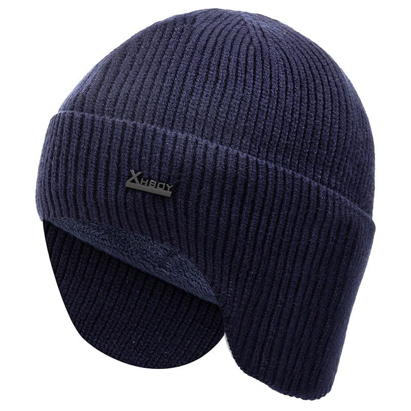 Warm up Wool Beanie with Earflaps Thermal & Wool Beanies