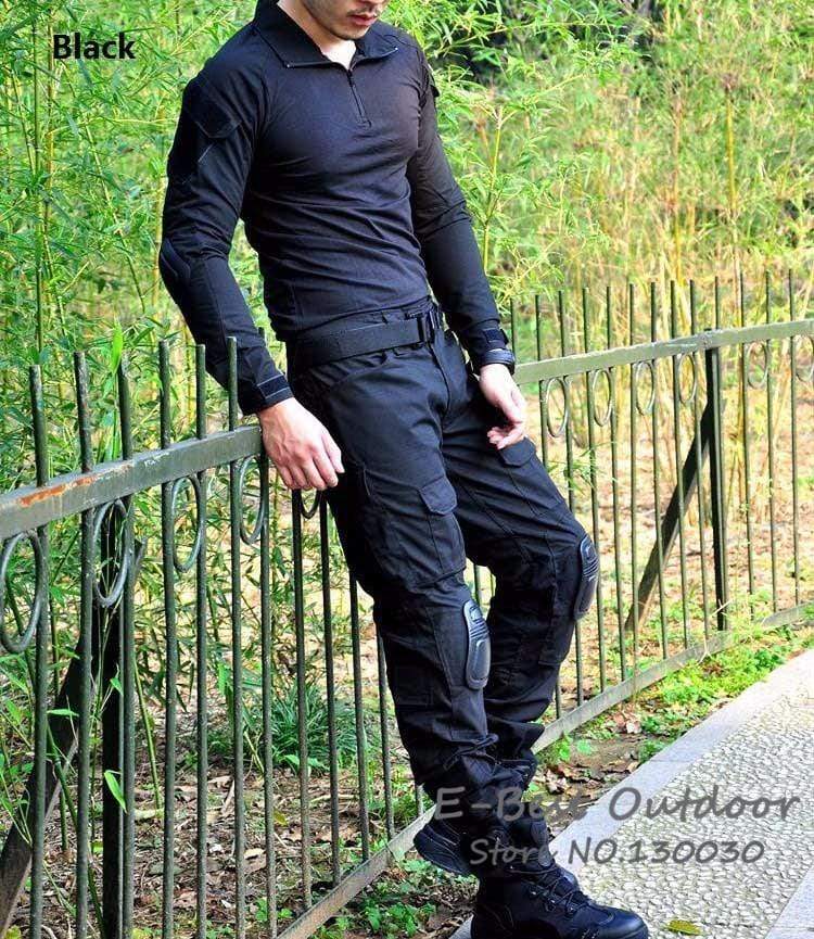 Combat Shirt + Cargo Pants Knee Pads tacticle clothing BushLine