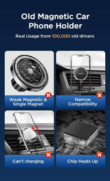 15W Magnetic Car Phone Holder Wireless Charger wifi & wireless  