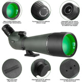 25-75x80 Spotting Monocular With Phone Adapter  & Tripod monocular  