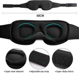 3D Mask for Sleep Light Blockout Soft Padded Camping Equipment  