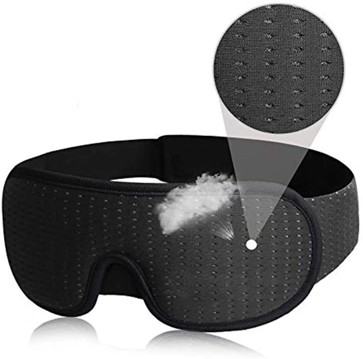 3D Mask for Sleep Light Blockout Soft Padded Camping Equipment  