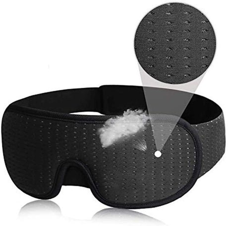 3D Mask for Sleep Light Blockout Soft Padded Camping Equipment  