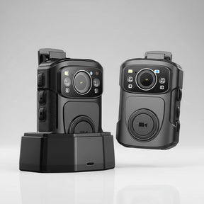 4K Body Camera IP68 GPS Bodycam 128GB & Charging Dock Security Cameras  
