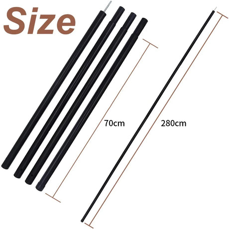 5.1 x 5.1m Tarp Waterproof Awning Shade Tent Shelter Sunshade Camping Equipment  