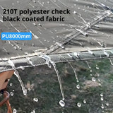 5.1 x 5.1m Tarp Waterproof Awning Shade Tent Shelter Sunshade Camping Equipment  
