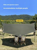 5.1 x 5.1m Tarp Waterproof Awning Shade Tent Shelter Sunshade Camping Equipment  
