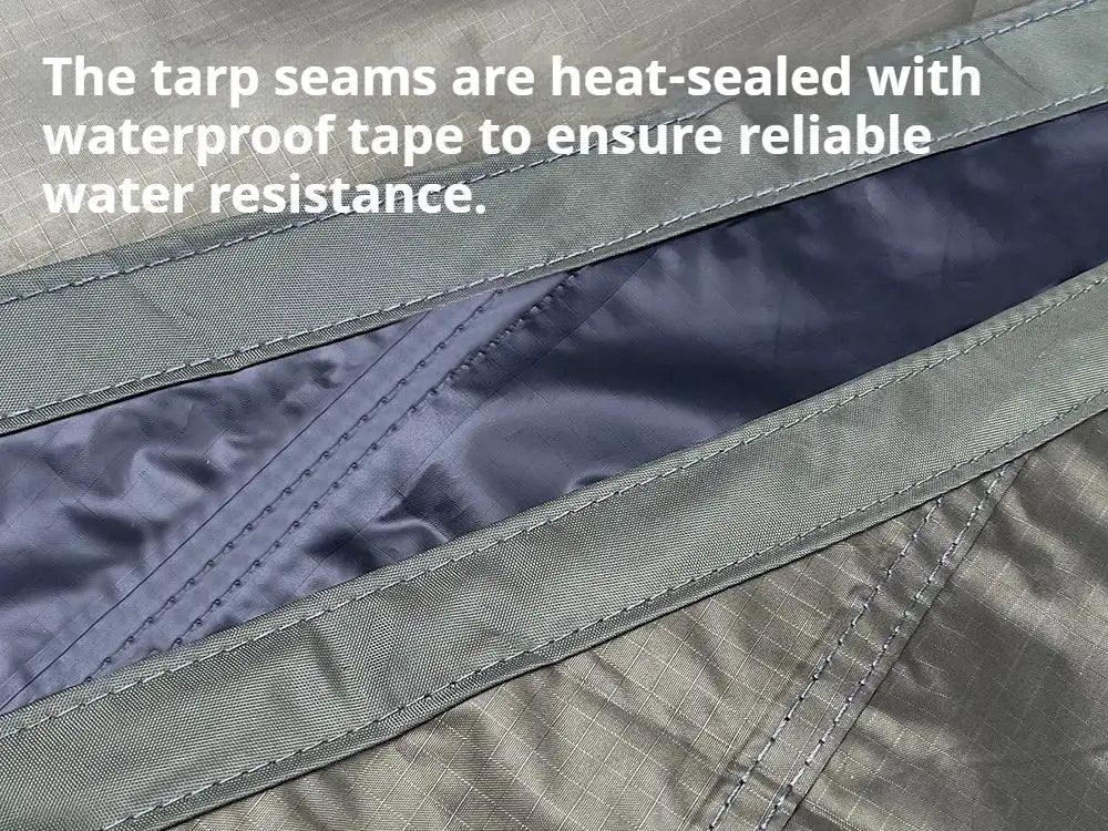 5.1 x 5.1m Tarp Waterproof Awning Shade Tent Shelter Sunshade Camping Equipment  