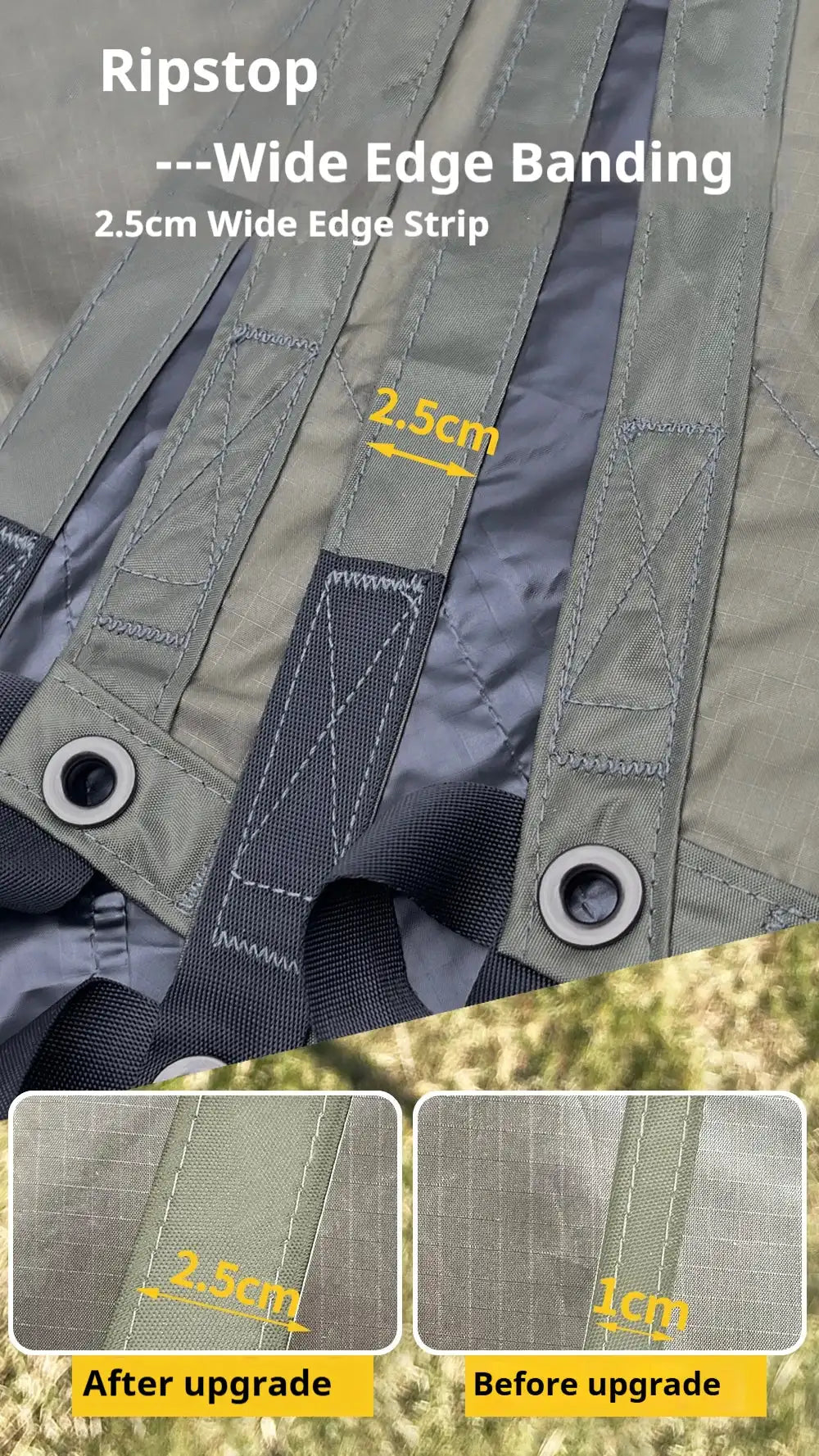 5.1 x 5.1m Tarp Waterproof Awning Shade Tent Shelter Sunshade Camping Equipment  
