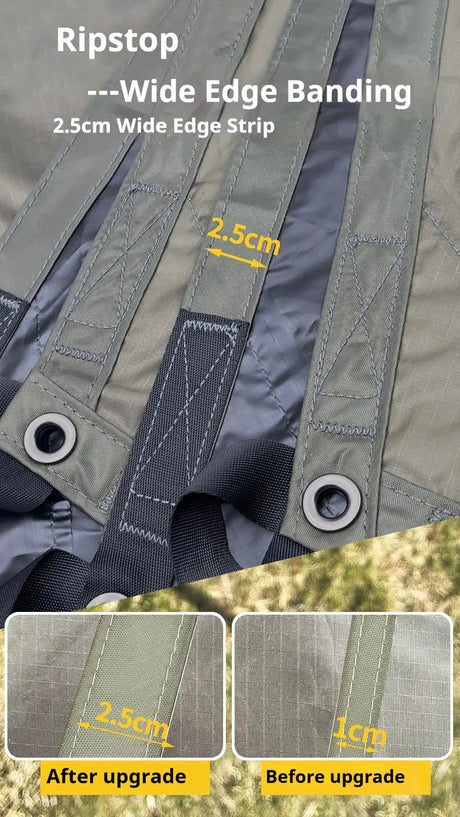 5.1 x 5.1m Tarp Waterproof Awning Shade Tent Shelter Sunshade Camping Equipment  