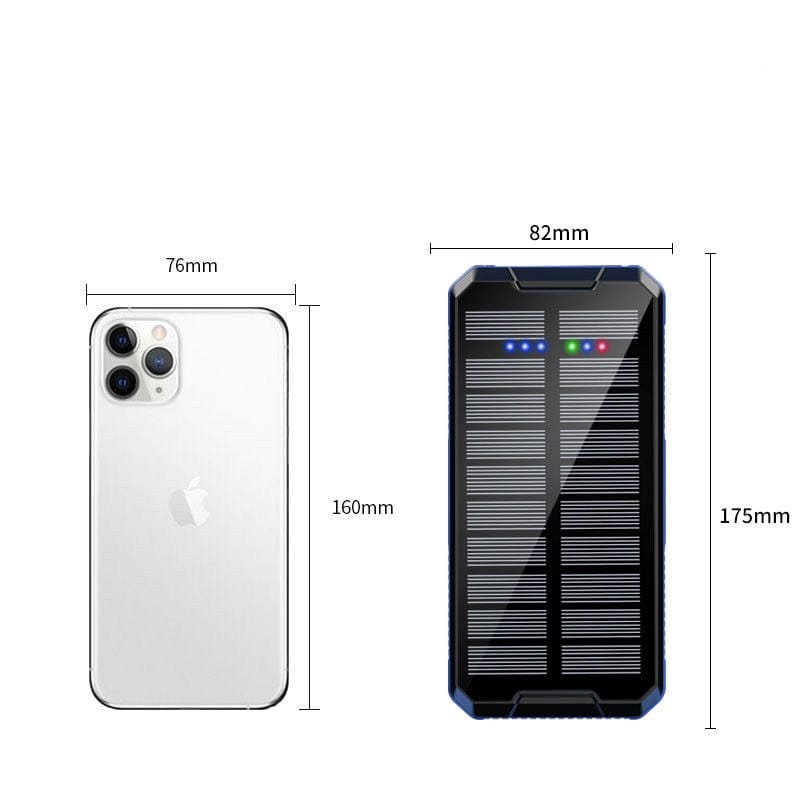50000mAh Solar Power Bank Wireless Charger Outdoor External Battery Poverbank Portable Charger for iPhone 16  Samsung Powerbank wifi & wireless  