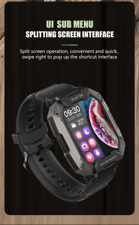 5ATM FC20 Ultra Smart Watch Carbon Watchs  