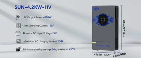 6.2kW Off-Grid Hybrid Solar Inverter MPPT & WiFi Wind & Solar Controllers  