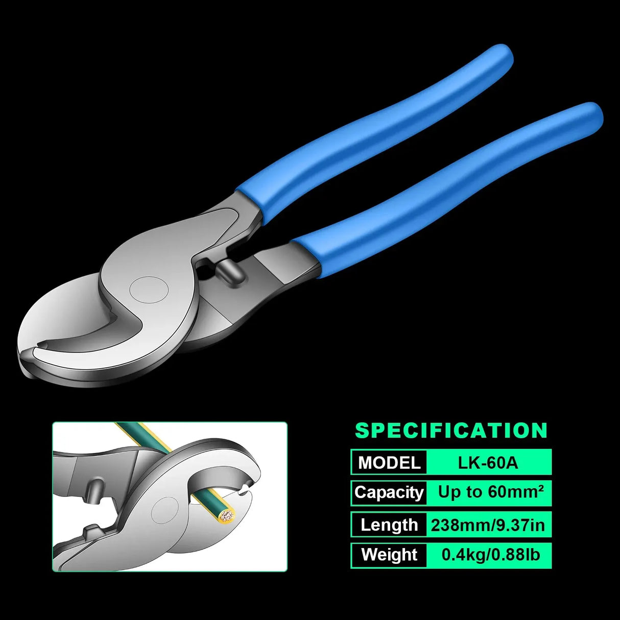 6-50mm Cable Lug Crimping Tool Terminal Crimper electrical supplys  