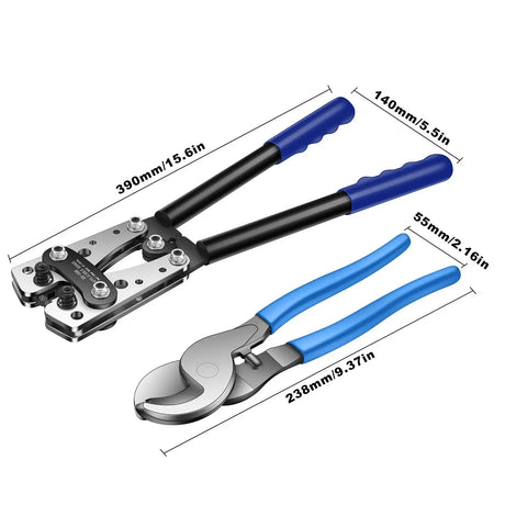 6-50mm Cable Lug Crimping Tool Terminal Crimper electrical supplys  