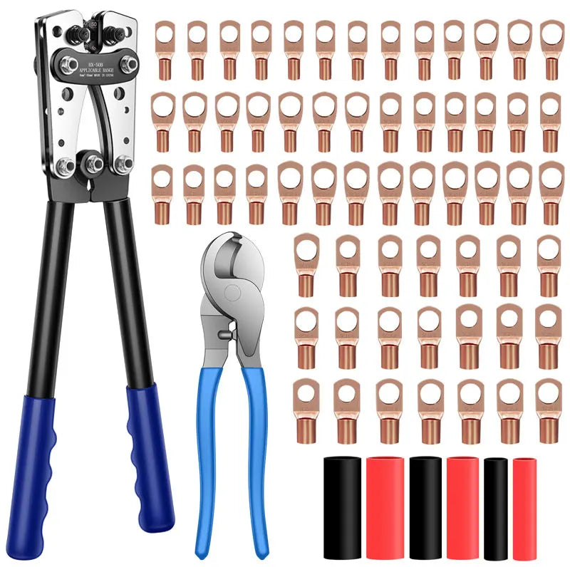 6-50mm Cable Lug Crimping Tool Terminal Crimper electrical supplys  