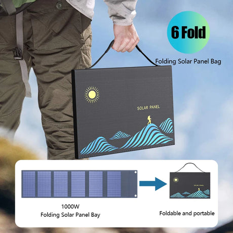 600W or 1000W Solar Panel Power Supply Portable Folding solar panels  