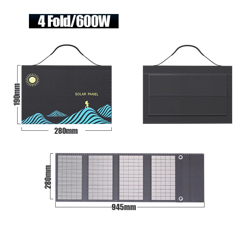 600W or 1000W Solar Panel Power Supply Portable Folding solar panels  