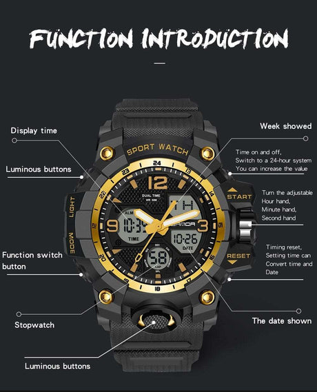 6030 Sports Military Quartz Watch Watchs  