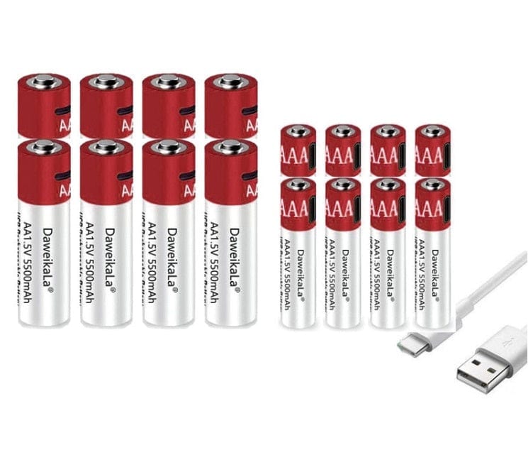 AA+AAA 5500mah Rechargeable Lithium Battery Rechargeable Batteries  