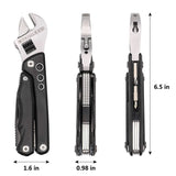Adjustable Multi functional Wrench Folding Knife Pliers Screwdriver tools  
