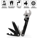 Adjustable Multi functional Wrench Folding Knife Pliers Screwdriver tools  
