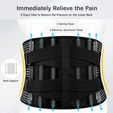 Back Brace for Lower Back Pain Lumbar Support Hi-Vis & Safety  