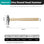 Ball Peen Hammers multiple sizes Walnut 16/24/36OZ tools  